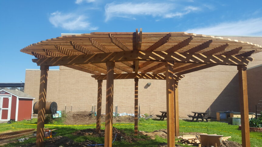 A Pergola As a Community Art Project