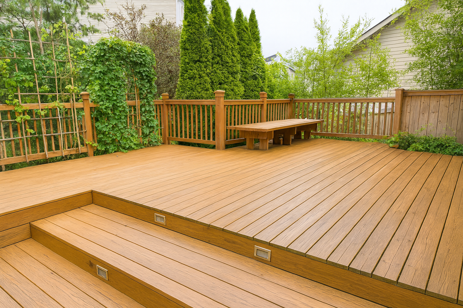 Elevated Custom Deck Built in San Antonio TX