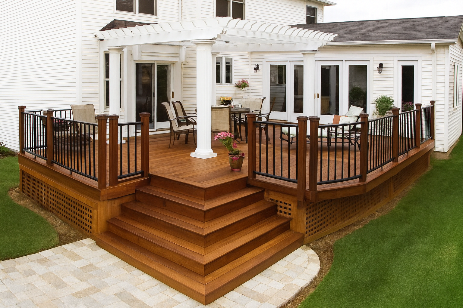 Elevated Custom Deck Built in San Antonio TX