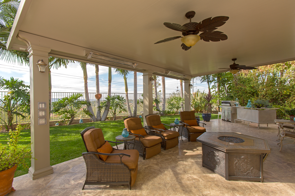 Houston Patio Cover shade structure in backyard