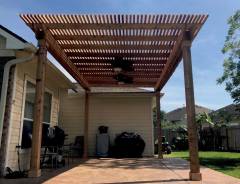 Cedar Pergola Side View