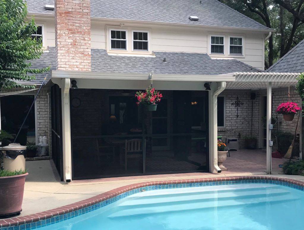 screened covered patio pergola san antonio