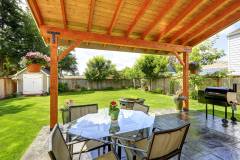 Pergola in San Antonio Texas backyard